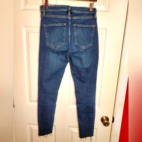 Allsaints Roxanne Stretch Jeans Raw Hem 29 - Picture 4 of 4